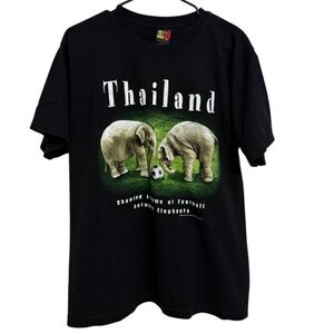 JOLIGOLF Thailand Elephant Soccer Graphic Tee Large